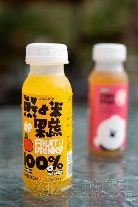 熊小米橙汁味复合果蔬汁果汁饮料180ml