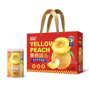 焙倍鲜黄桃罐头礼盒装招商425g