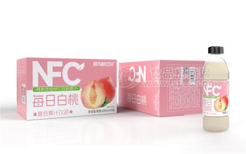 鮮有道100%NFC每日白桃復合果汁飲品箱裝招商600ml