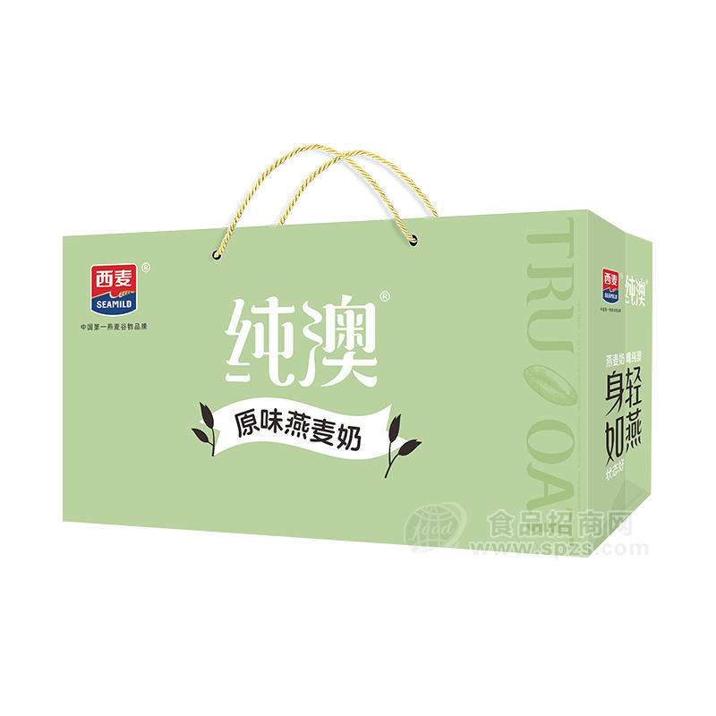 西麥純澳原味燕麥奶手提袋裝招商200mLx12盒×2