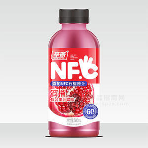 圣普NFC石榴复合果汁饮料瓶装招商500ml