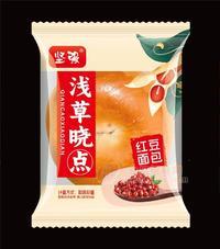 堅(jiān)強(qiáng)紅豆面包烘焙食品散裝面包