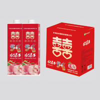 家有喜事水蜜桃复合果汁饮料箱装招商1.5L×6盒