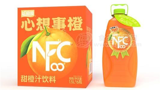 益和源NFC甜橙汁飲料箱裝招商1.5L×6瓶