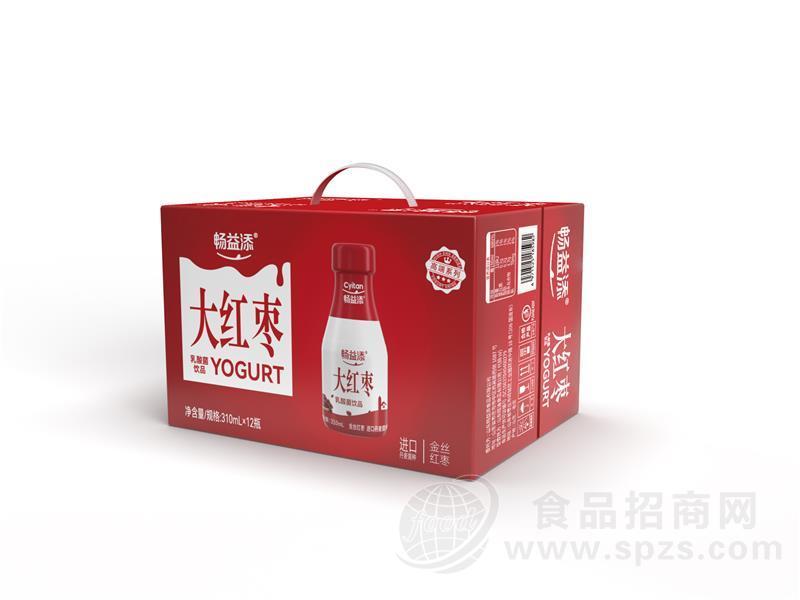 畅益添大红枣乳酸菌饮品箱装招商310ml×12瓶