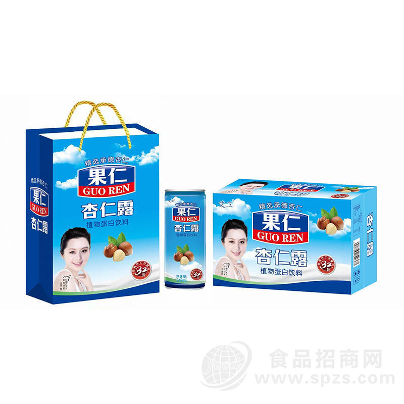 果仁杏仁露植物蛋白饮料箱装招商