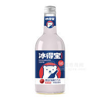 冰得寶荔枝味膳食纖維果汁汽水瓶裝招商330ml