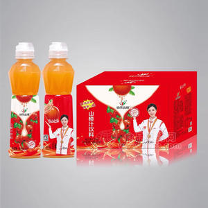 快樂選擇山楂汁復(fù)合果汁飲料箱裝招商600ml×15瓶