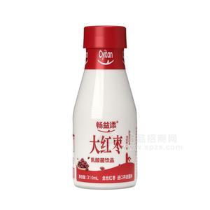 暢益添大紅棗乳酸菌飲品瓶裝招商310ml