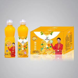 快樂(lè)選擇橙汁復(fù)合果汁飲料箱裝招商600ml×15瓶