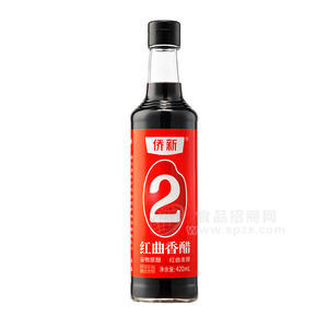 僑新紅曲香醋（2字醋）谷物原釀醋瓶裝招商420ml