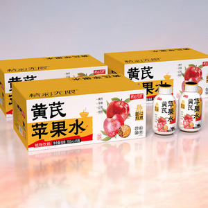 精彩无限 黄芪苹果水植物饮料箱装招商350ml×15瓶