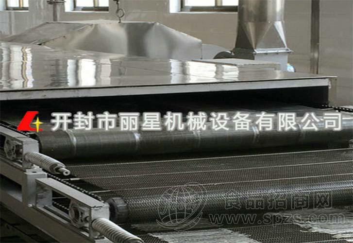 铺浆蒸熟式粉皮加工设备、丽星大拉皮机器自动化程度高