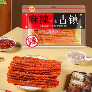 麻辣三市古鎮(zhèn) 雙辣棒調(diào)味面制品零食辣條袋裝招商90g