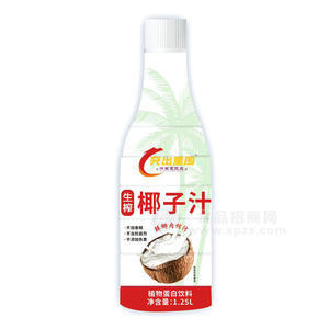 譙國堂生榨椰子汁植物蛋白飲料瓶裝招商1.25L