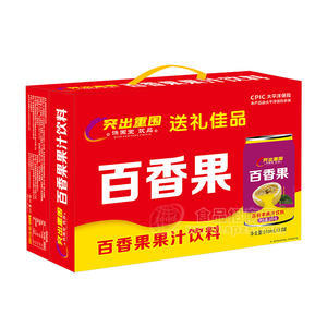 譙國堂突出重圍百香果果汁飲料箱裝招商310ml×12罐