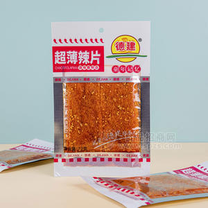 德建超薄辣片童年記憶調(diào)味面制品辣條袋裝招商72g