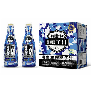 名福海南生榨椰子汁 椰子汁饮料箱装招商1.25kg×6瓶