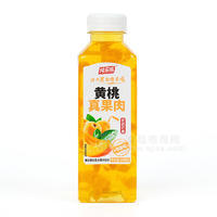 純樂威黃桃真果肉復(fù)合果汁飲料瓶裝招商500ml