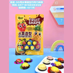 萌孩子水果造型巧克力制品糖果袋装招商55g