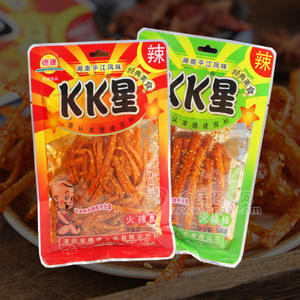 德建KK星經(jīng)典休閑食品火辣棒+火辣面辣條袋裝招商106g