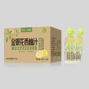 友趣金銀花西柚汁果汁飲料箱裝招商430ml×15瓶