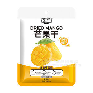 农乐熊芒果干东南亚风味果脯类零食袋装招商50g