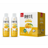 鲜王黄桃牛乳黄桃味+椰果粒乳酸菌饮品箱装招商1.25L×6瓶