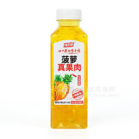 純樂威菠蘿真果肉復(fù)合果汁飲料瓶裝招商500ml