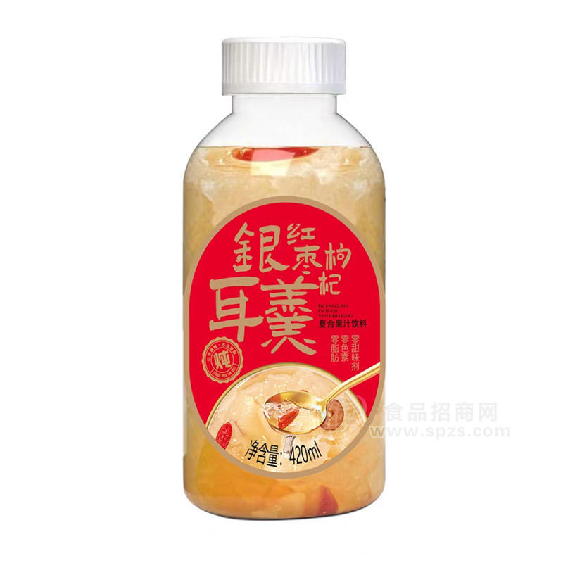 紅棗枸杞銀耳羹復(fù)合果汁飲料瓶裝招商420ml