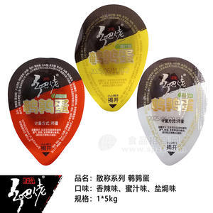 乡吧佬香辣味蜜汁味盐焗味鹌鹑蛋休闲食品