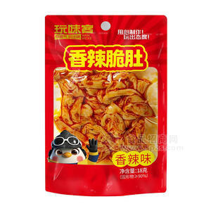 玩味客香辣味香辣脆肚休闲食品18g