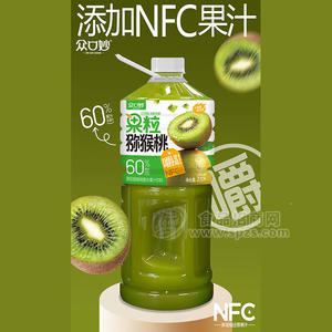 众口妙NFC果粒猕猴桃复合果汁饮料2.5L