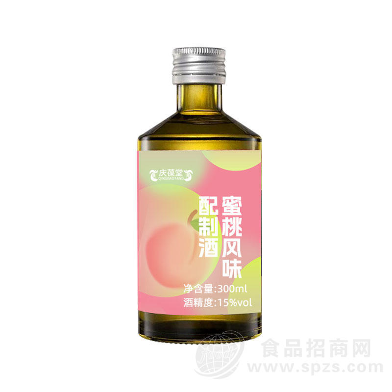 蜜桃风味配制酒贴牌代工定制厂家山东庆葆堂生物药业