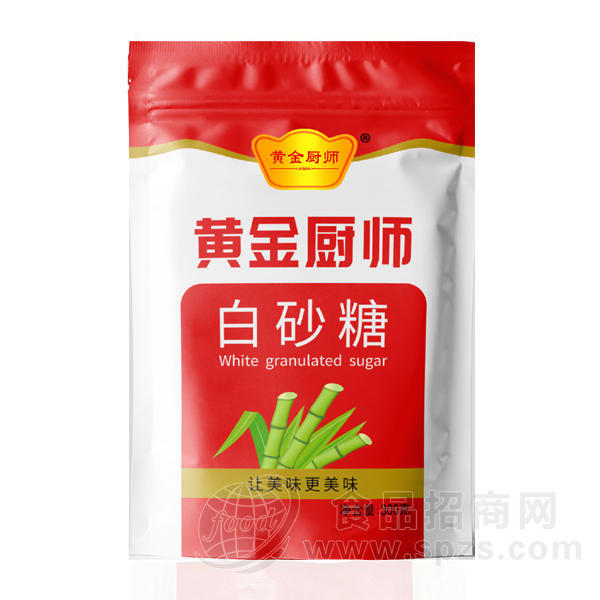 黄金厨师白砂糖300克*30袋招商加盟铁皮代工面点