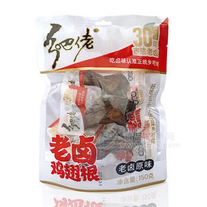 乡吧佬老卤原味鸡翅根休闲食品150g