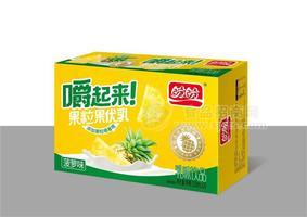 盼盼菠萝味果粒果优乳乳饮料310mlx16盒