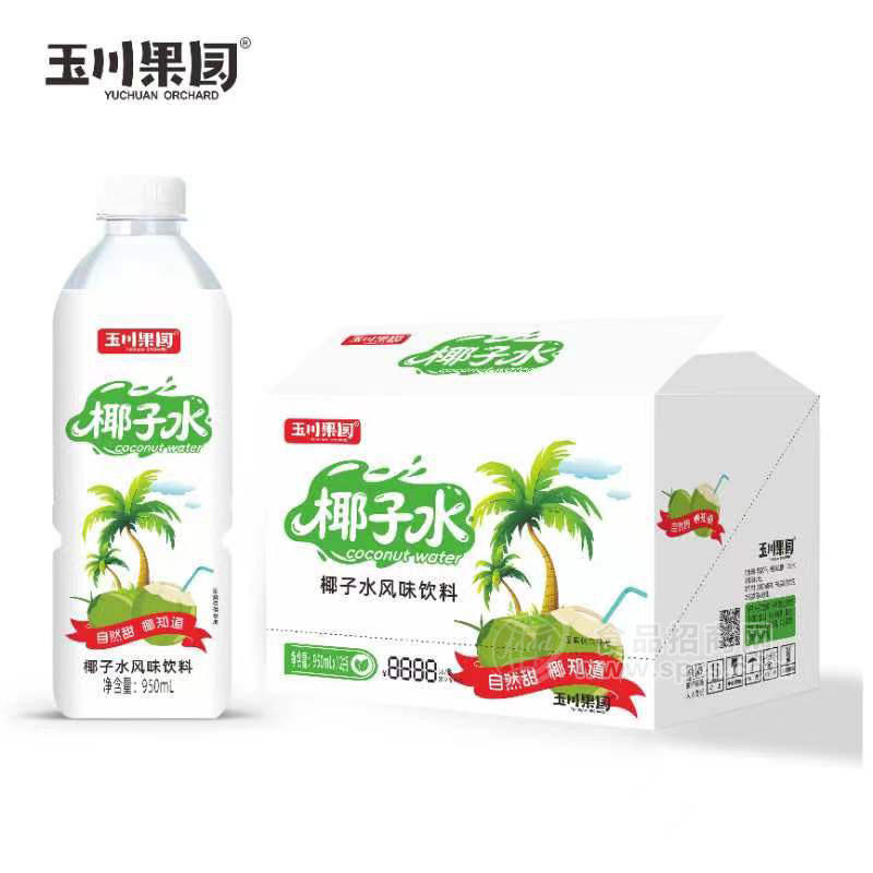 玉川果园椰子水风味饮料950mlx12瓶