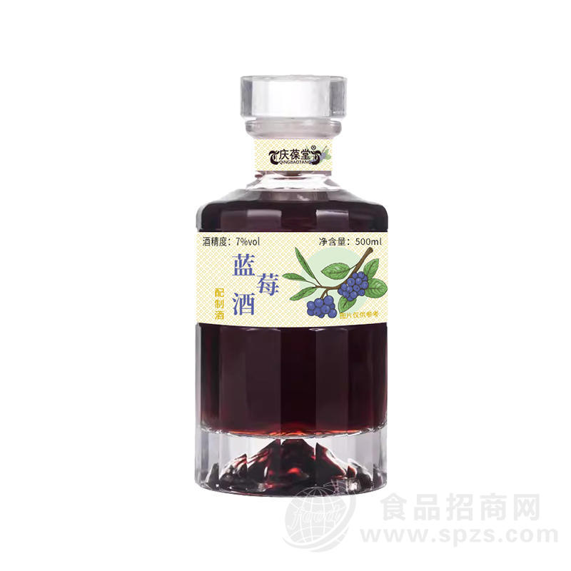 蓝莓酒加工定制露酒OEM