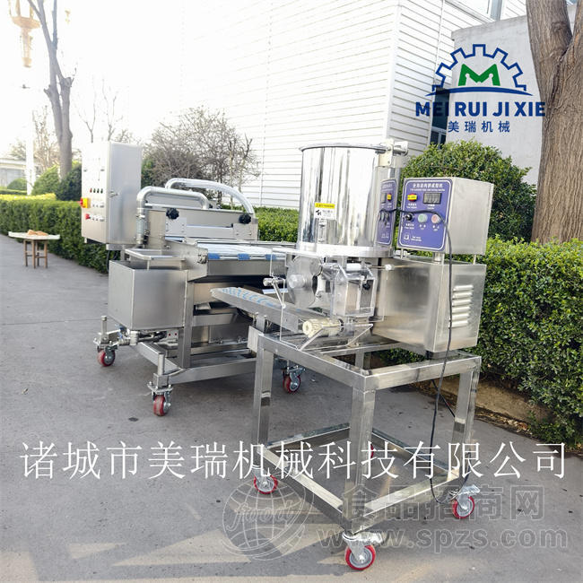 全自动肉饼成型机 鱼饼虾饼成型机 汉堡肉饼成型机现货