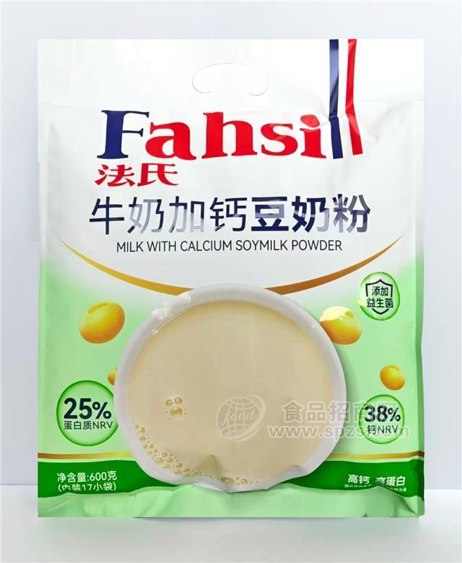 牛奶加钙豆奶粉600g