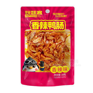 玩味客香辣鸭肠休闲食品小零食18g