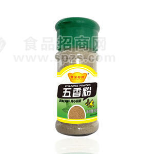 黄金厨师五香粉塑料瓶30克*60瓶招商加盟贴牌代工外贸出口