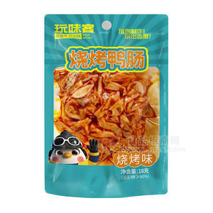 玩味客烧烤味烧烤鸭肠休闲食品18g