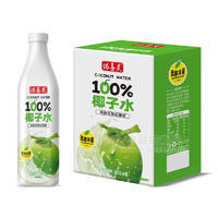 诺善美无菌冷灌100%椰子水植物蛋白饮料1.25LX6瓶