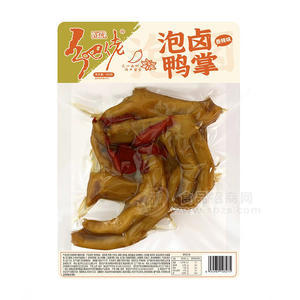 乡吧佬袋装香辣味泡卤鸭掌休闲食品180g