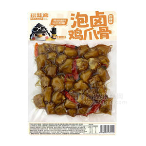 玩味客香辣味泡卤鸡爪骨休闲食品348g