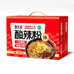 惠天然酸辣粉方便食品190gx12桶