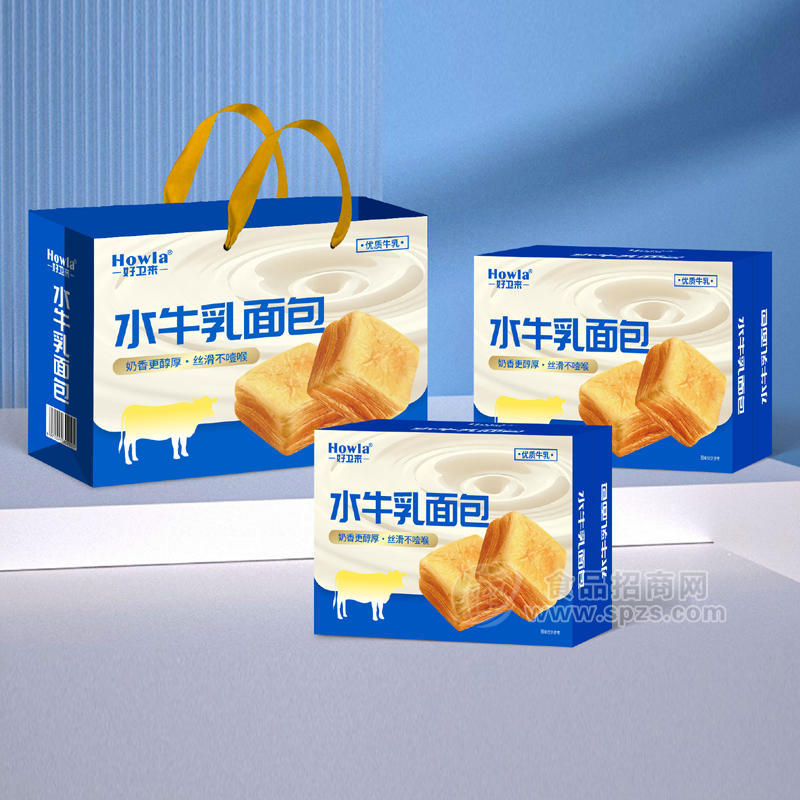 好卫来礼盒装水牛乳面包休闲食品