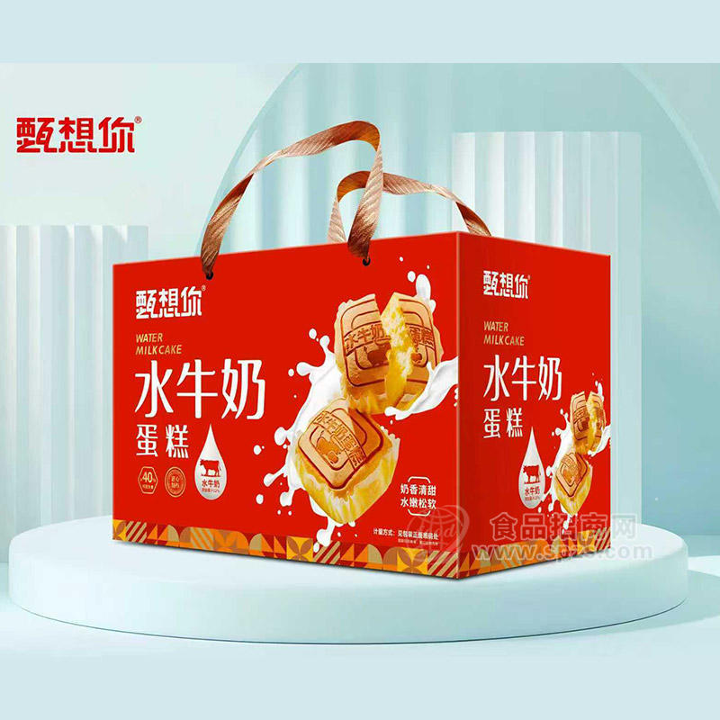 甄想你方箱水牛奶蛋糕烘焙食品休闲食品 